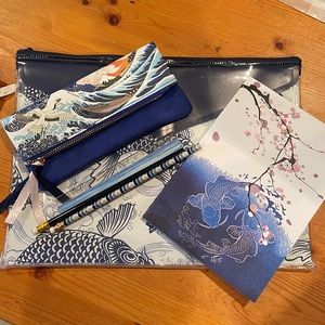 Koi Fish/Japanese Patterned Stationery Set